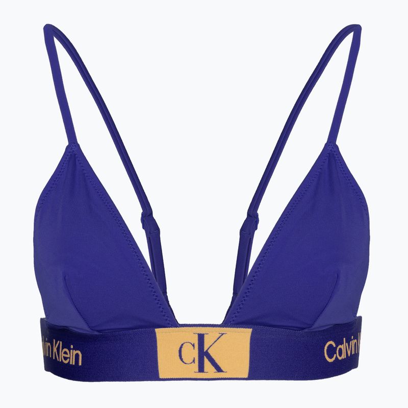 Горнище на бански костюм Calvin Klein Fixed Triangle-RP midnight lagoon