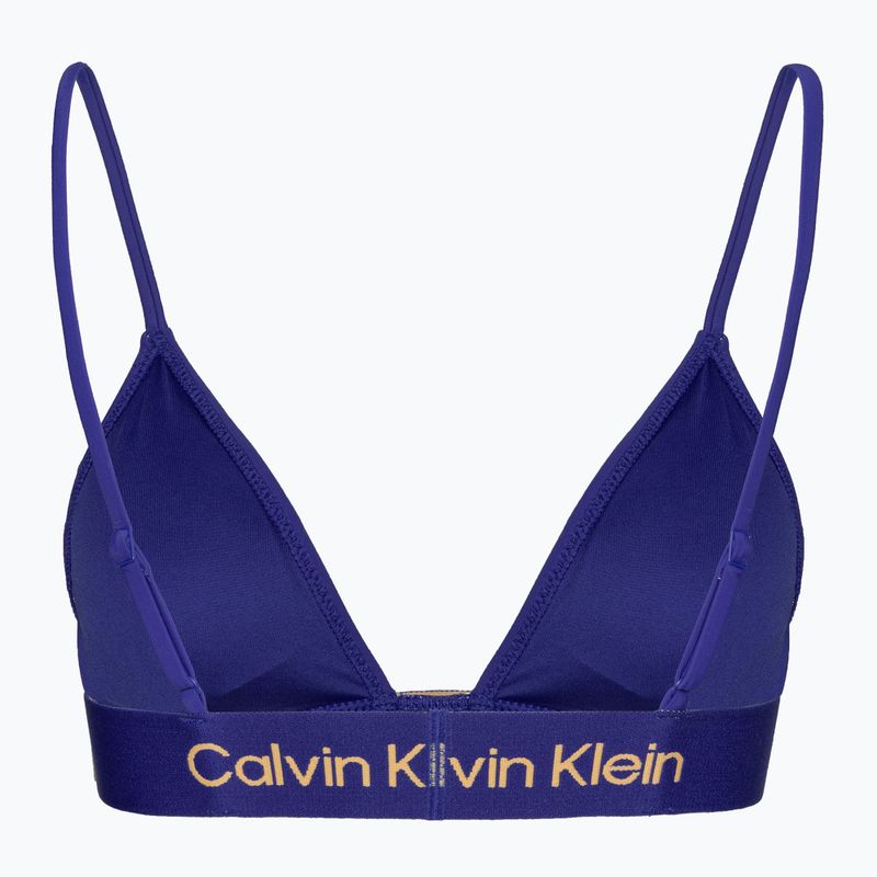 Горнище на бански костюм Calvin Klein Fixed Triangle-RP midnight lagoon 2