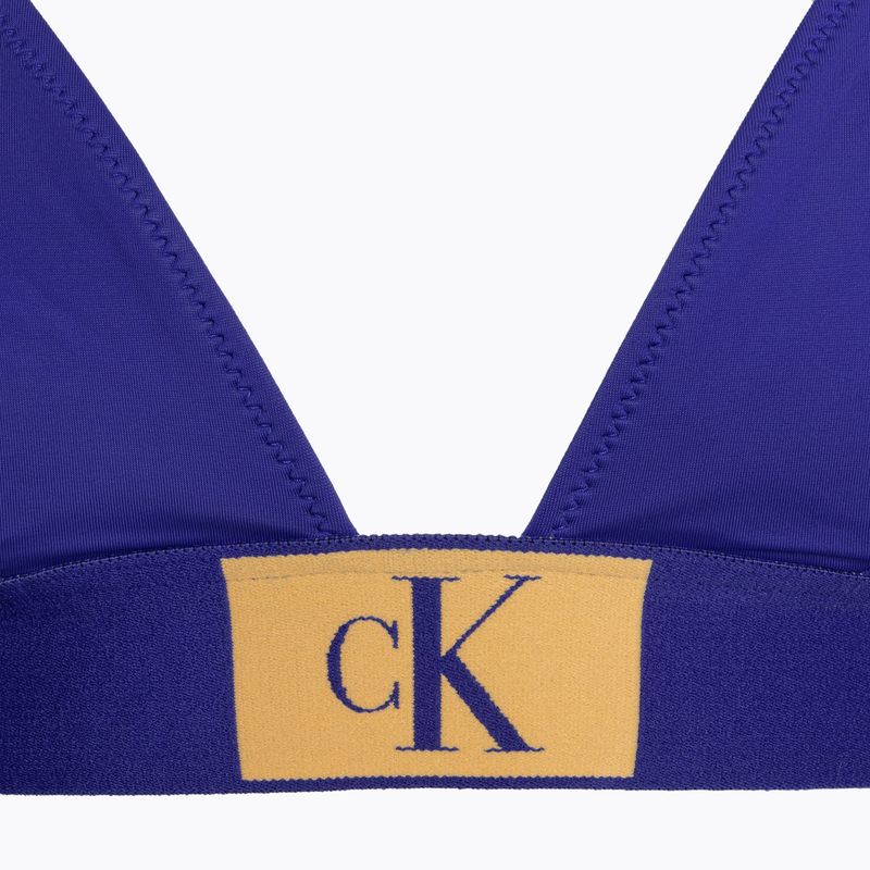 Горнище на бански костюм Calvin Klein Fixed Triangle-RP midnight lagoon 3