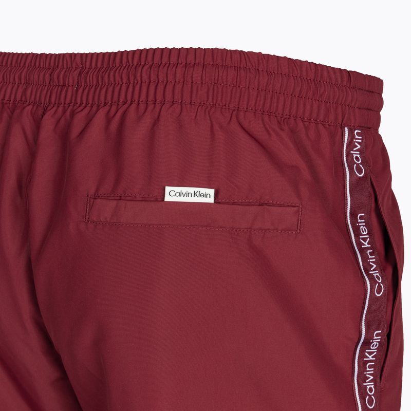 Мъжки къси панталони за плуване Calvin Klein Medium Drawstring cordovan 4