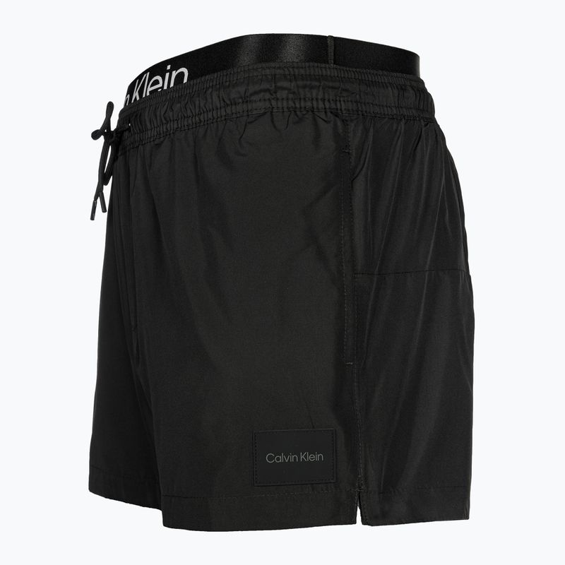 Мъжки къси бански Calvin Klein Short Double Waist Band черни 3