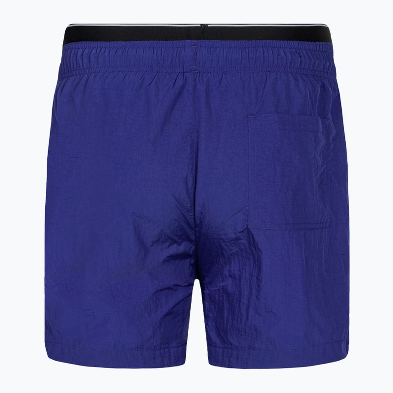 Мъжки къси панталони за плуване Calvin Klein Medium Double WB midnight lagoon 2