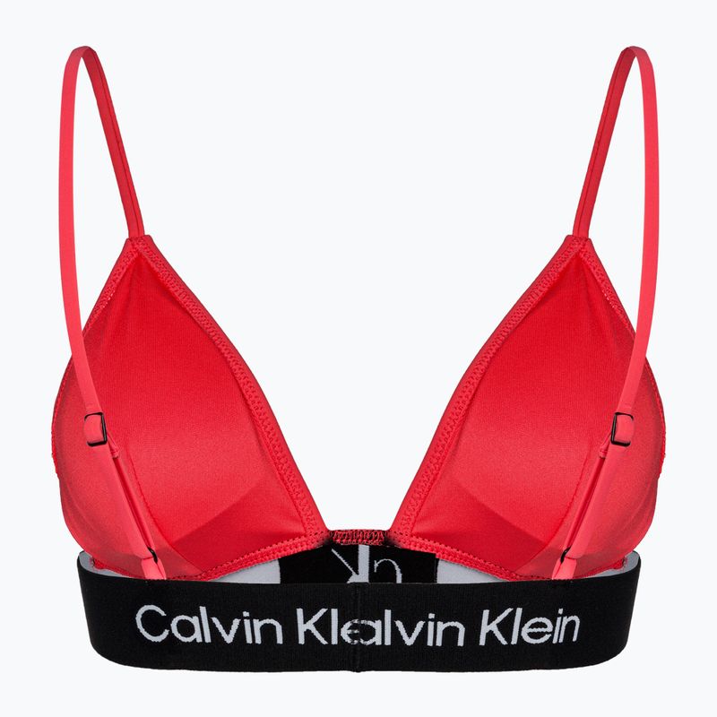 Calvin Klein Горнище на бански костюм Calypso coral с фиксиран триъгълник-RP 2
