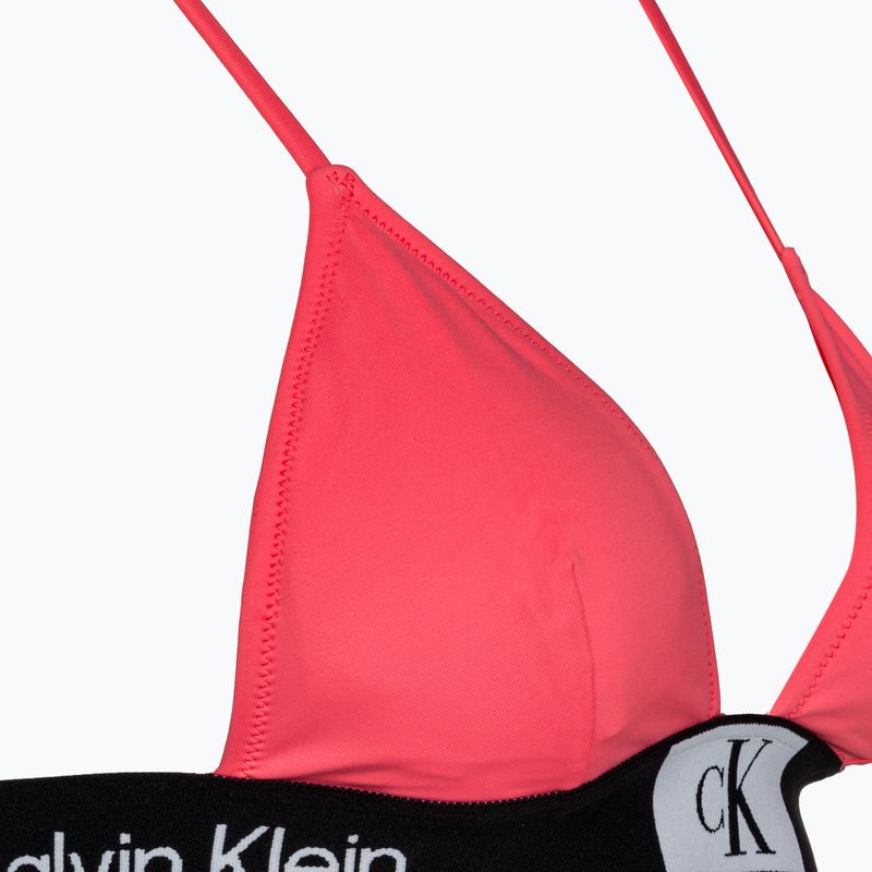 Calvin Klein Горнище на бански костюм Calypso coral с фиксиран триъгълник-RP 3