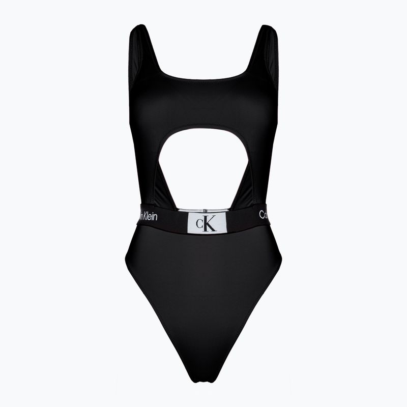 Дамски бански костюм от една част Calvin Klein Cut Out One Piece-RP black