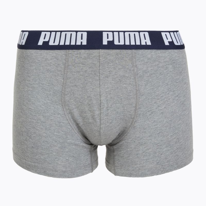 Мъжки боксерки PUMA Everyday Basic 2 чифта navy/grey 2