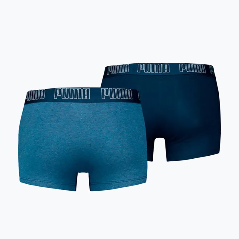Мъжки боксерки PUMA Everyday Trunk 2 чифта light blue melange 2