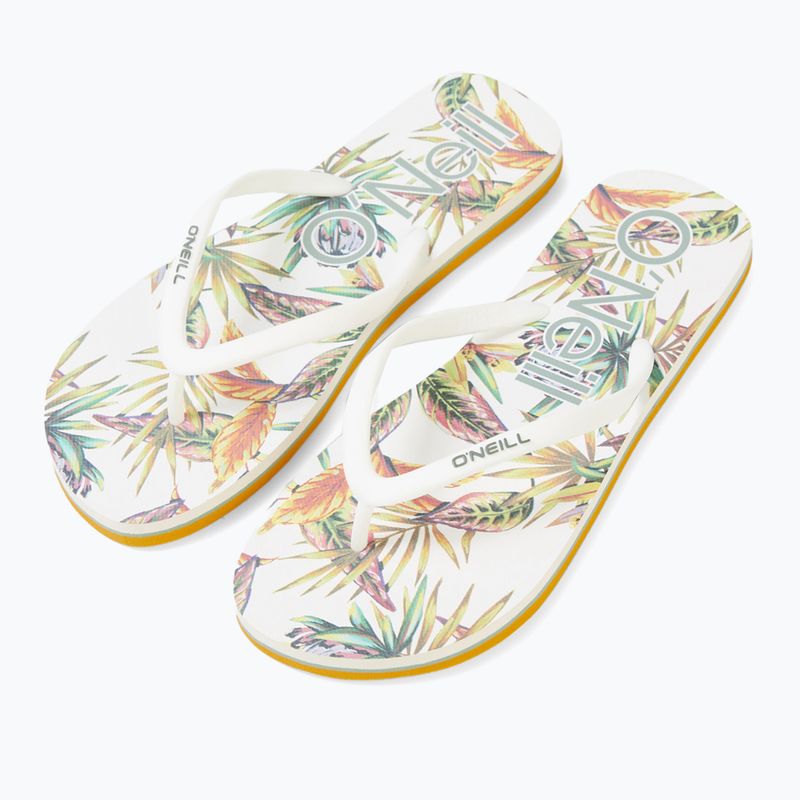 Дамски джапанки O'Neill Profile Graphic white tropical flower 9