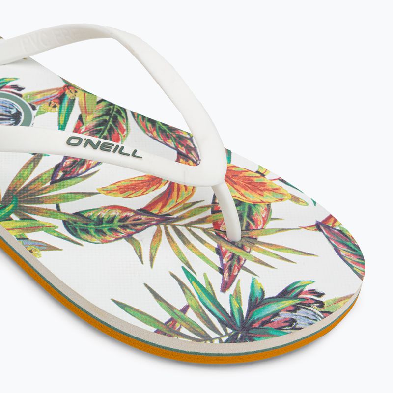 Дамски джапанки O'Neill Profile Graphic white tropical flower 7