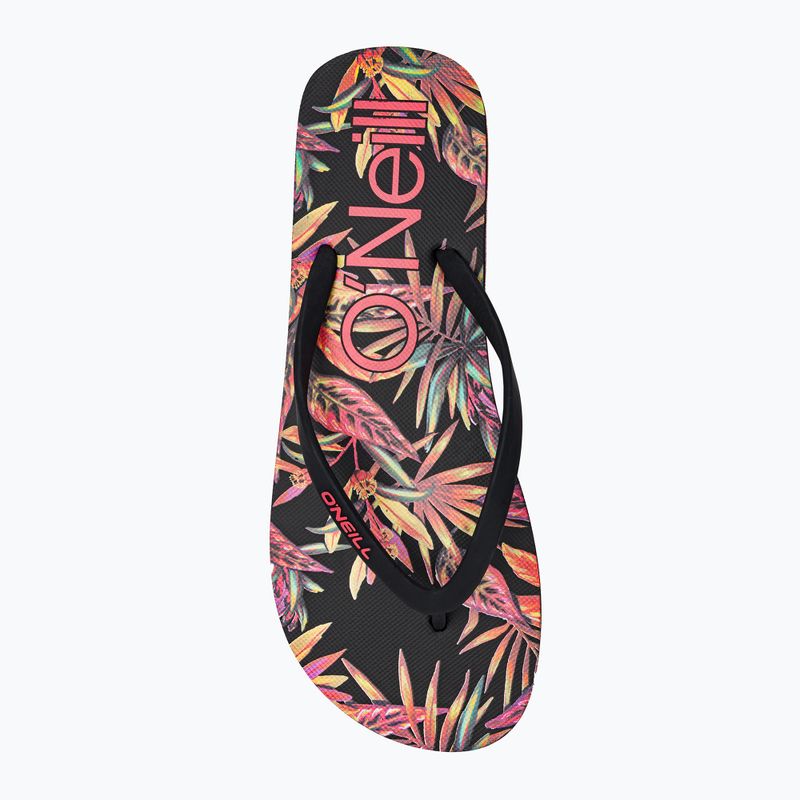 Дамски джапанки O'Neill Profile Graphic black tropical flower 6