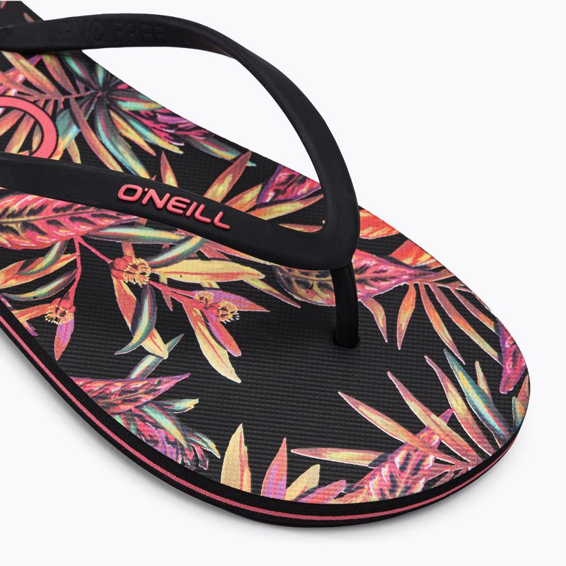 Дамски джапанки O'Neill Profile Graphic black tropical flower 7
