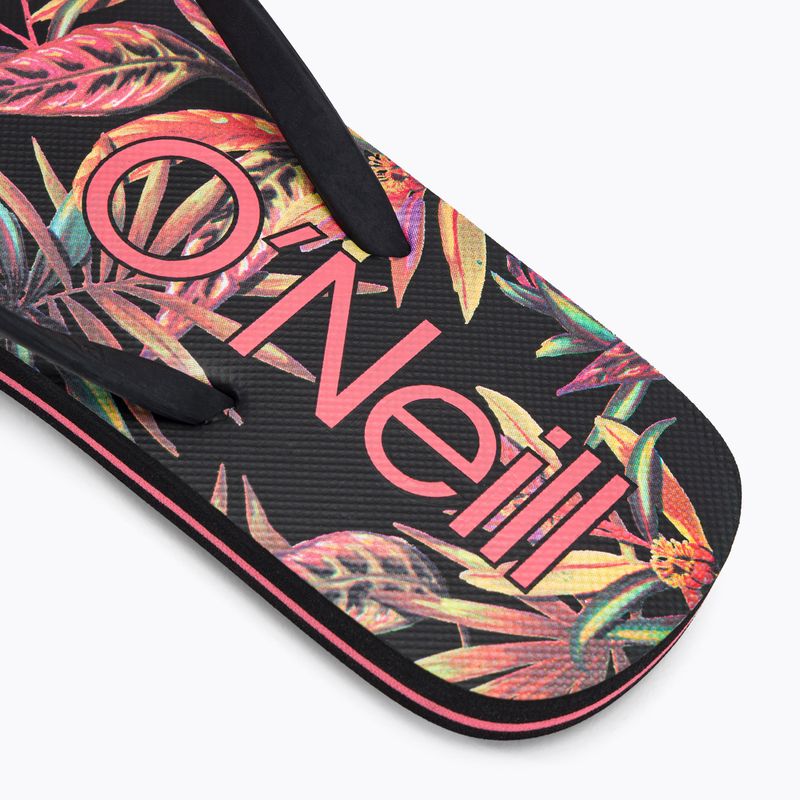 Дамски джапанки O'Neill Profile Graphic black tropical flower 8