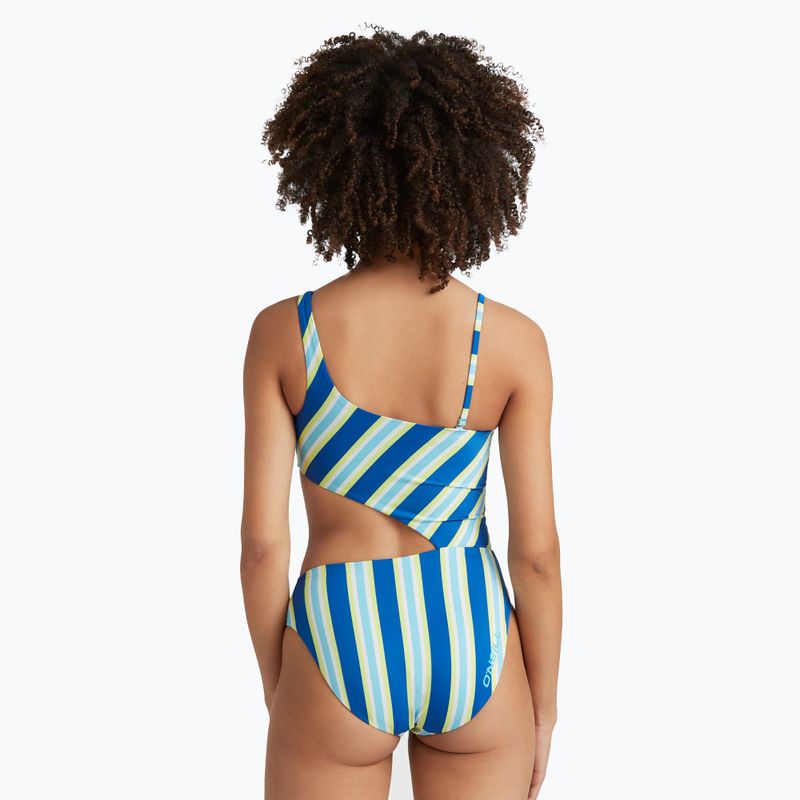 Дамски бански от една част O'Neill Poppy blue towel stripe 5
