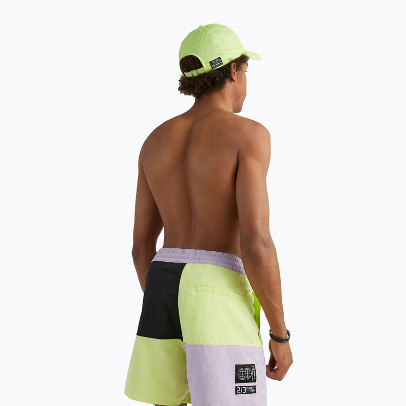 Мъжки къси панталони за плуване O'Neill Wilder Colorblock 16'' sunny lime color block 4