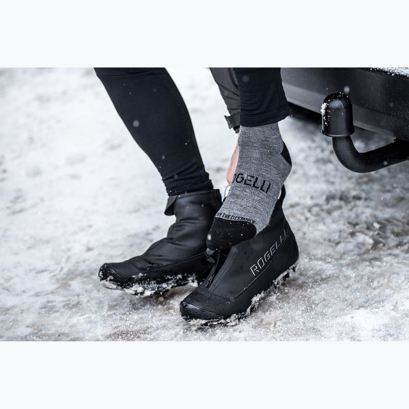 Чорапи за колоездене Rogelli Wool Wintersocks 2 чифта black/grey 4