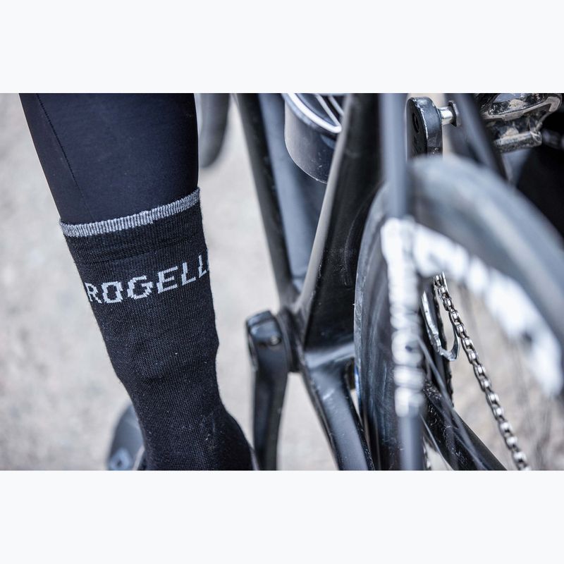 Чорапи за колоездене Rogelli Wool Wintersocks 2 чифта black/grey 6