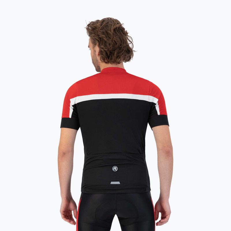 Мъжка колоездачна тениска Rogelli Course black/red/white 2