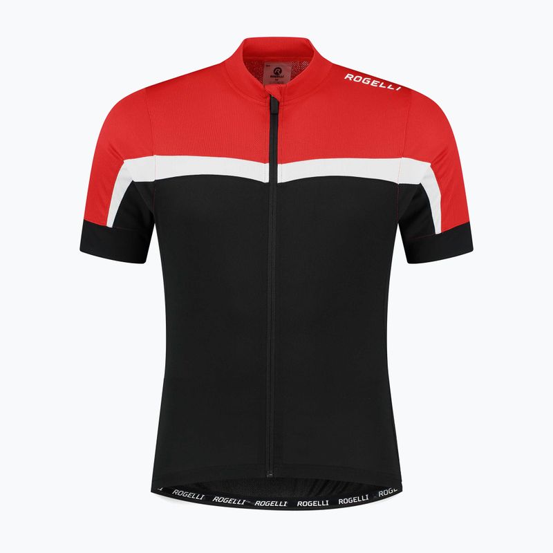 Мъжка колоездачна тениска Rogelli Course black/red/white 3