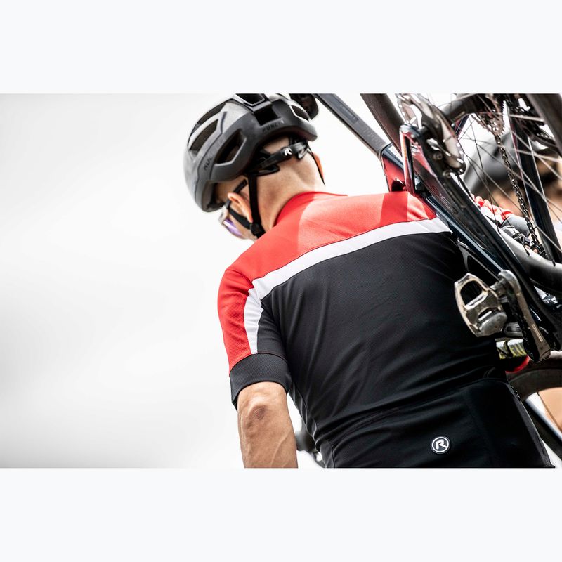 Мъжка колоездачна тениска Rogelli Course black/red/white 9
