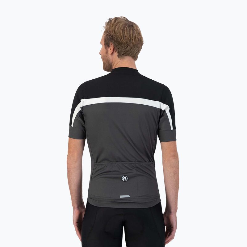 Мъжка колоездачна тениска Rogelli Course black/grey/white 2