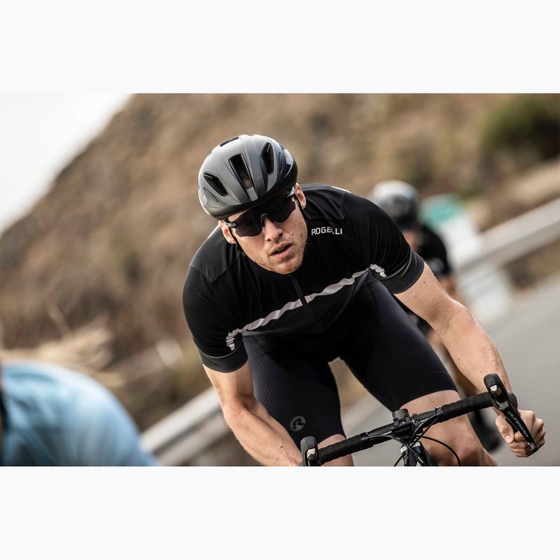 Мъжка колоездачна тениска Rogelli Course black/grey/white 7