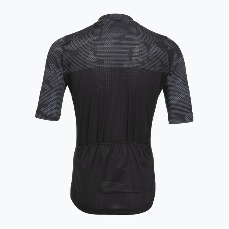 Мъжка тениска за колоездене Rogelli Camo Jersey black/grey 2