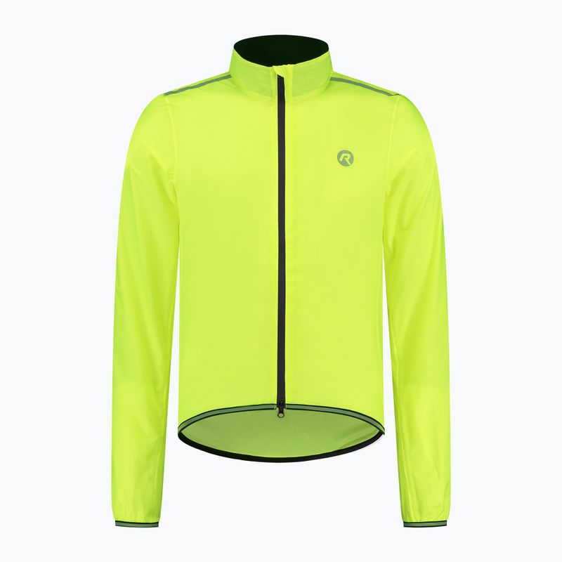 Мъжко яке за колоездене Rogelli Essential Rain fluor yellow 4