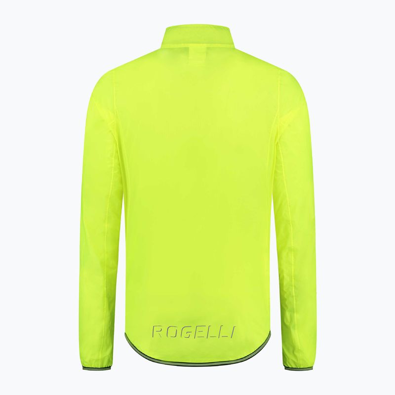 Мъжко яке за колоездене Rogelli Essential Rain fluor yellow 5
