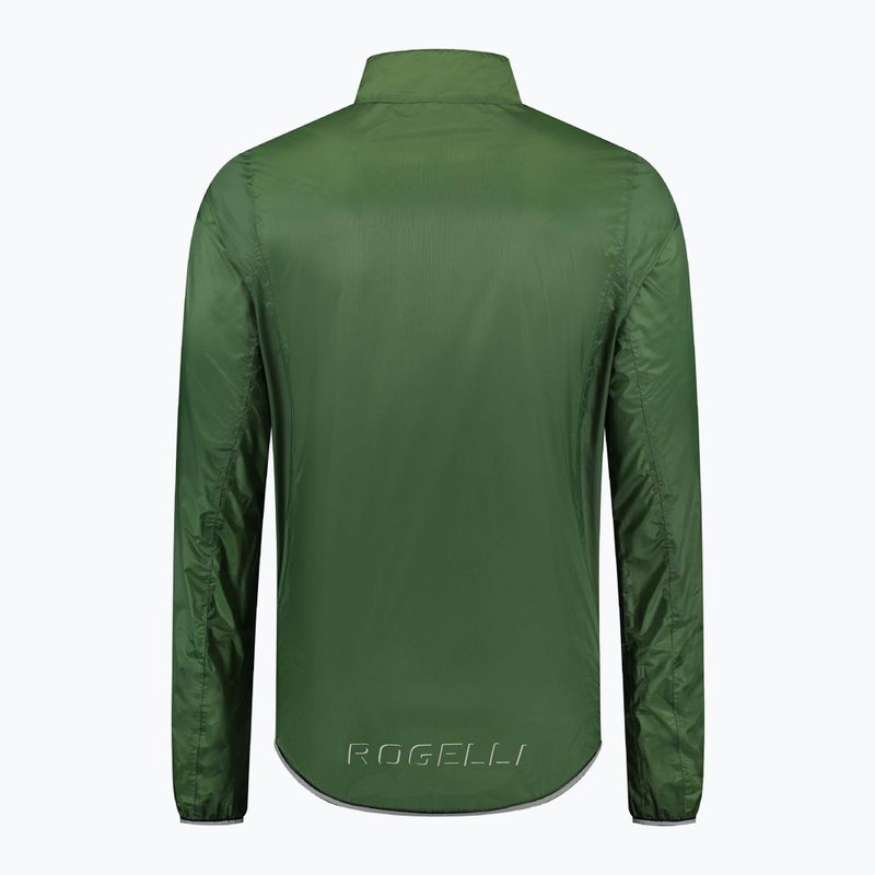 Мъжко яке за колоездене Rogelli Essential Rain fluor army green 4