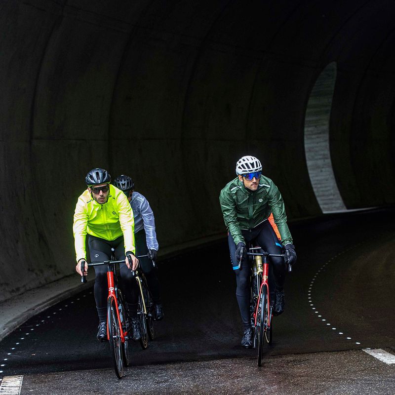 Мъжко яке за колоездене Rogelli Essential Rain fluor army green 9