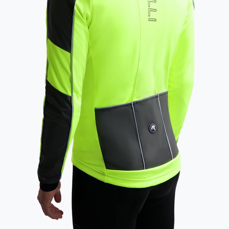 Мъжко яке за колоездене Rogelli Essential Winter Hi Vis yellow 4