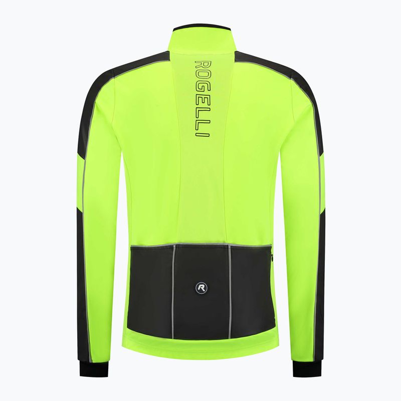 Мъжко яке за колоездене Rogelli Essential Winter Hi Vis yellow 6
