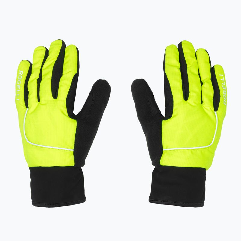 Мъжки ръкавици за колоездене Rogelli Essential Winter Waterproop fluor yellow 2