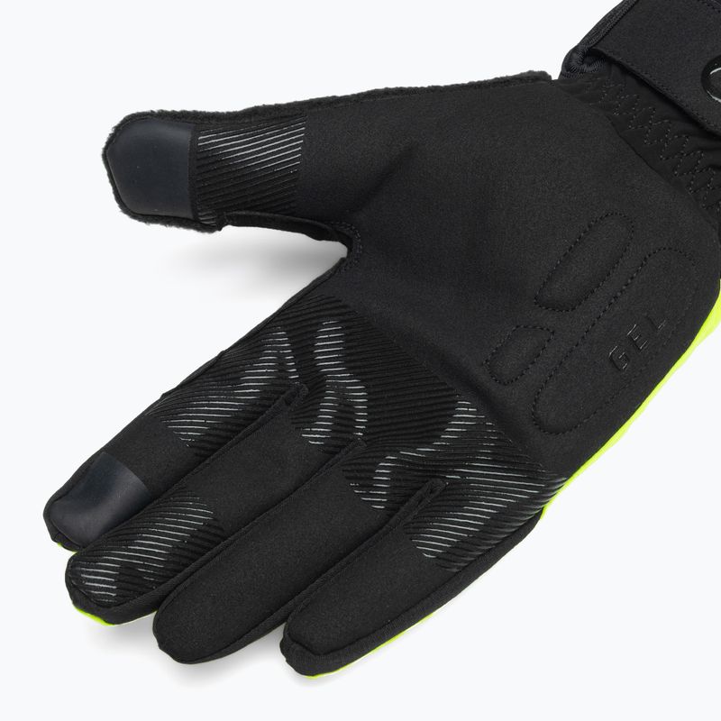 Мъжки ръкавици за колоездене Rogelli Essential Winter Waterproop fluor yellow 4