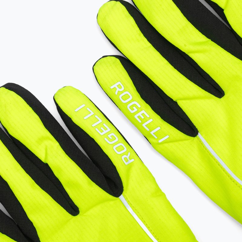 Мъжки ръкавици за колоездене Rogelli Essential Winter Waterproop fluor yellow 5
