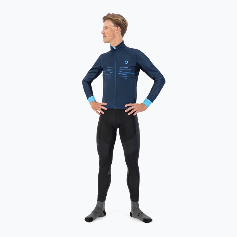 Мъжко яке за колоездене Rogelli Radius Winter Jacket blue 2