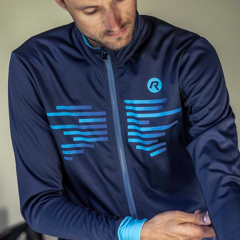 Мъжко яке за колоездене Rogelli Radius Winter Jacket blue 11