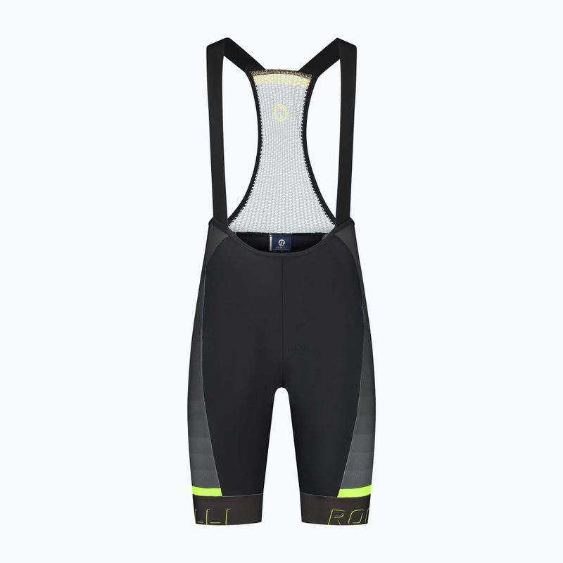 Rogelli Hero II Bib Short мъжки къси панталони за колоездене жълто/сиво/черно 3