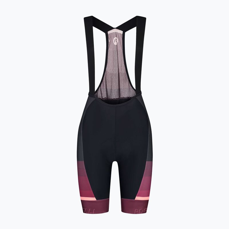 Rogelli Impress II Bib Short дамски къси панталони за колоездене burgundy/coral/black 3