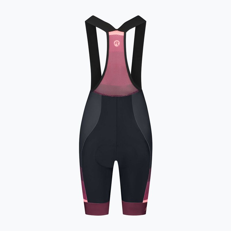 Rogelli Impress II Bib Short дамски къси панталони за колоездене burgundy/coral/black 4