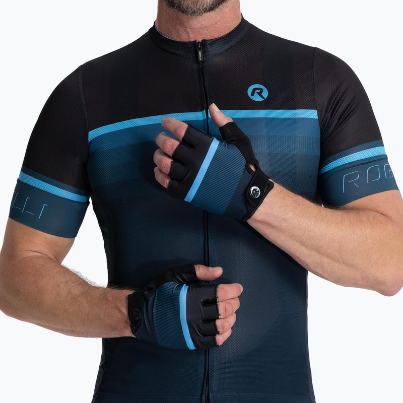 Мъжки ръкавици за колоездене Rogelli Hero II black/blue 2