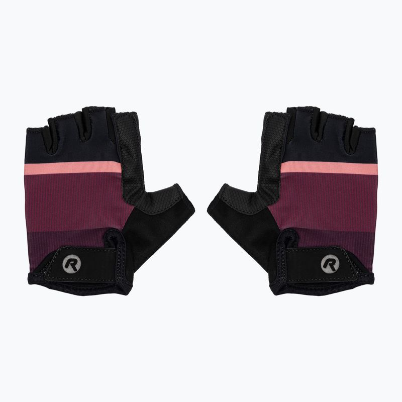 Дамски ръкавици за колоездене Rogelli Impress II burgundy/coral/black 4