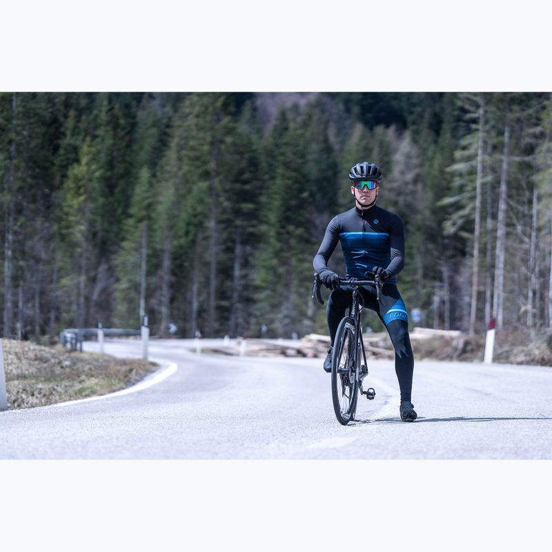 Мъжка блуза с дълъг ръкав за колоездене Rogelli Hero II black/blue 7