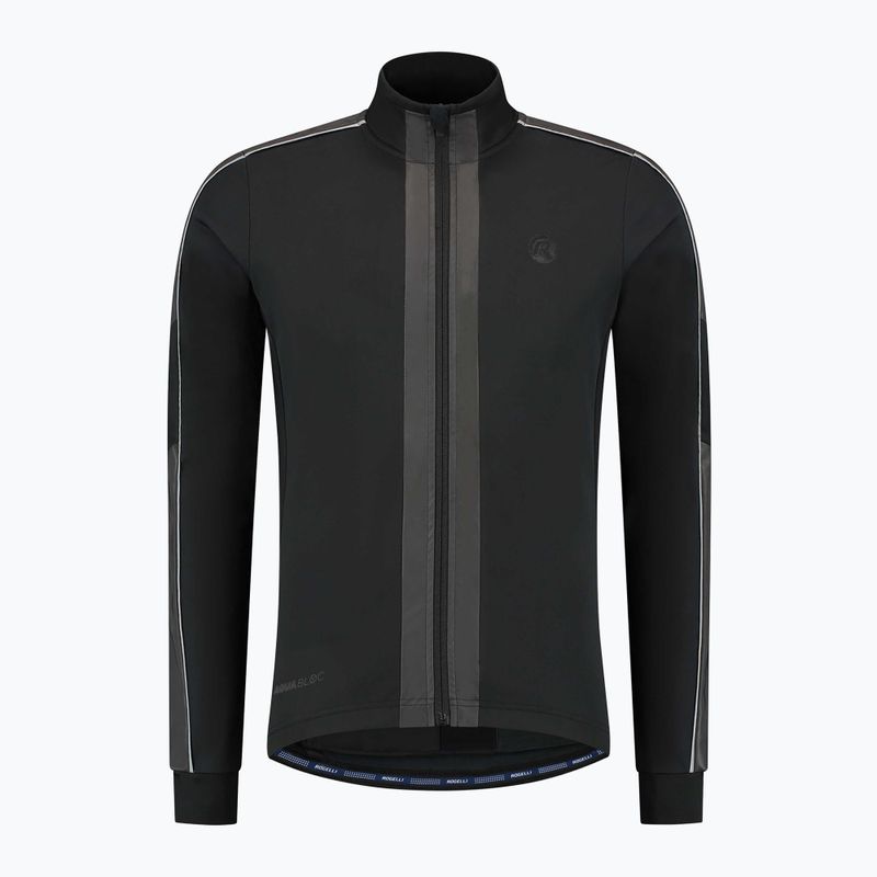 Мъжко яке за колоездене Rogelli Essential Winter Hi Vis black 5