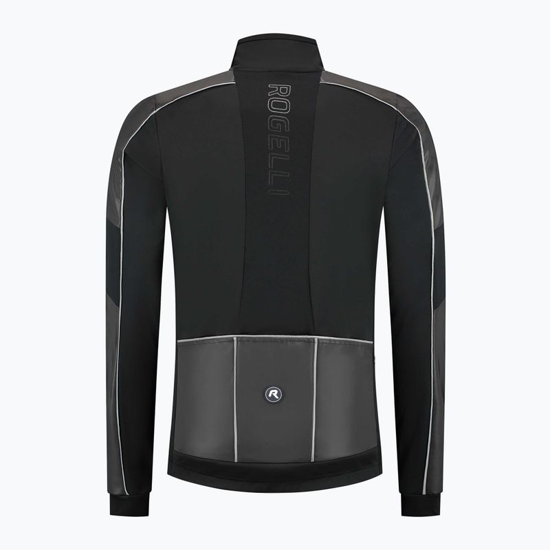 Мъжко яке за колоездене Rogelli Essential Winter Hi Vis black 6