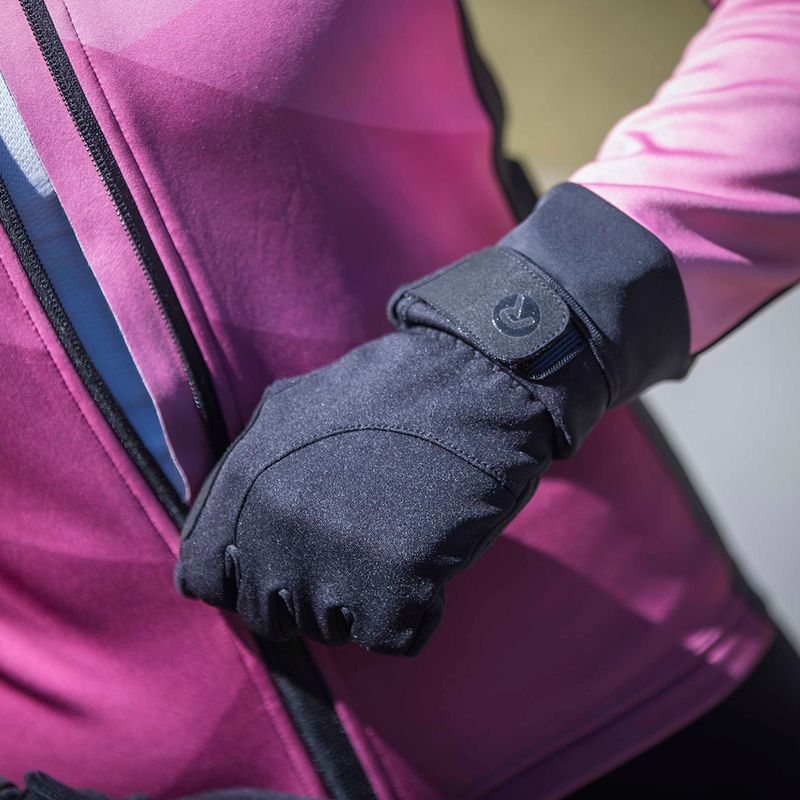 Дамски ръкавици за колоездене Rogelli Core II Winter Windproof W black 12