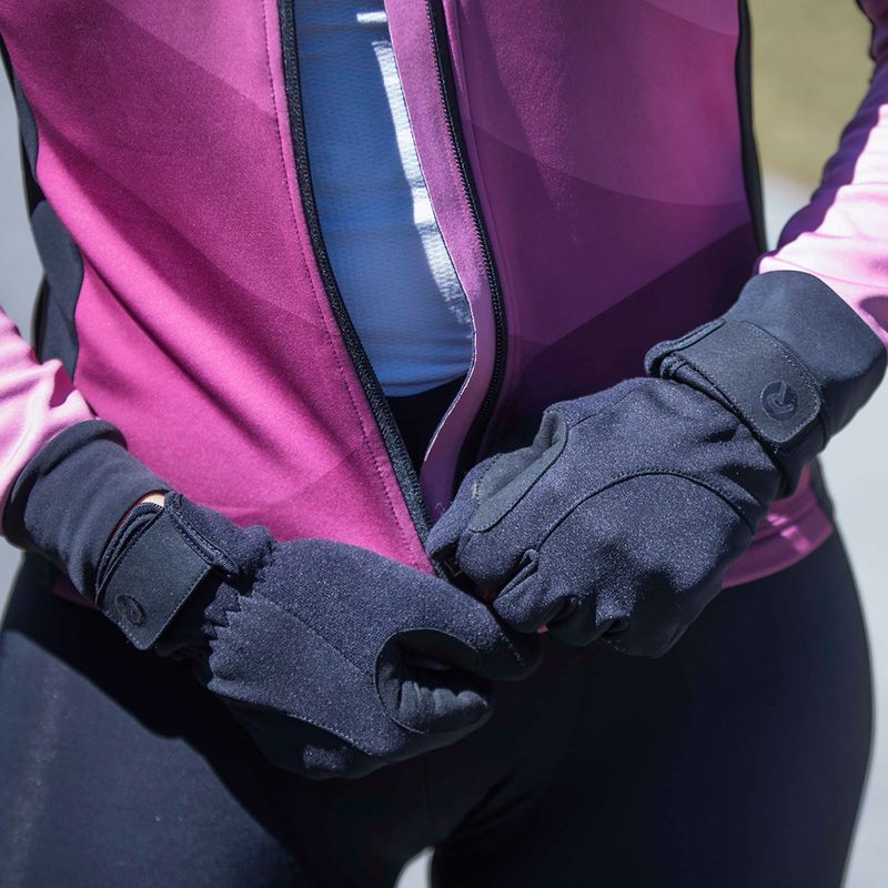 Дамски ръкавици за колоездене Rogelli Core II Winter Windproof W black 14