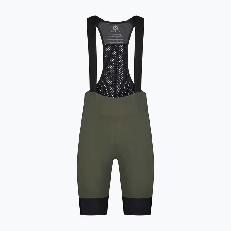 Rogelli Signature Bib Short мъжки къси панталони за колоездене зелен 4