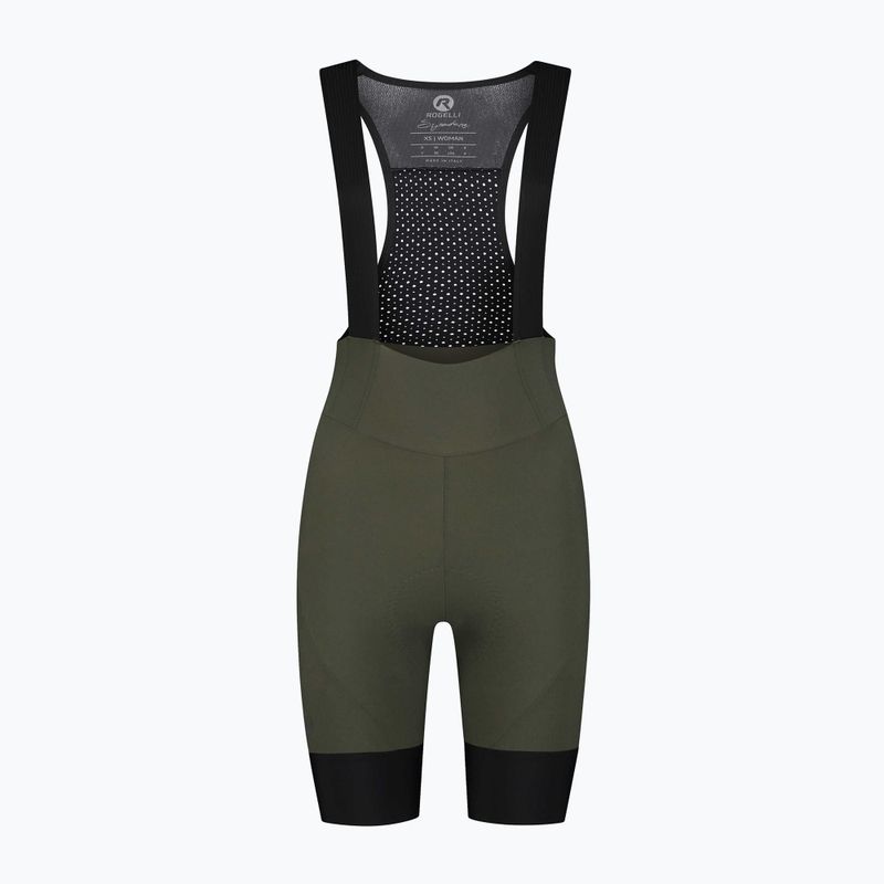 Дамски къси панталони за колоездене Rogelli Signature Bib Short W green 4