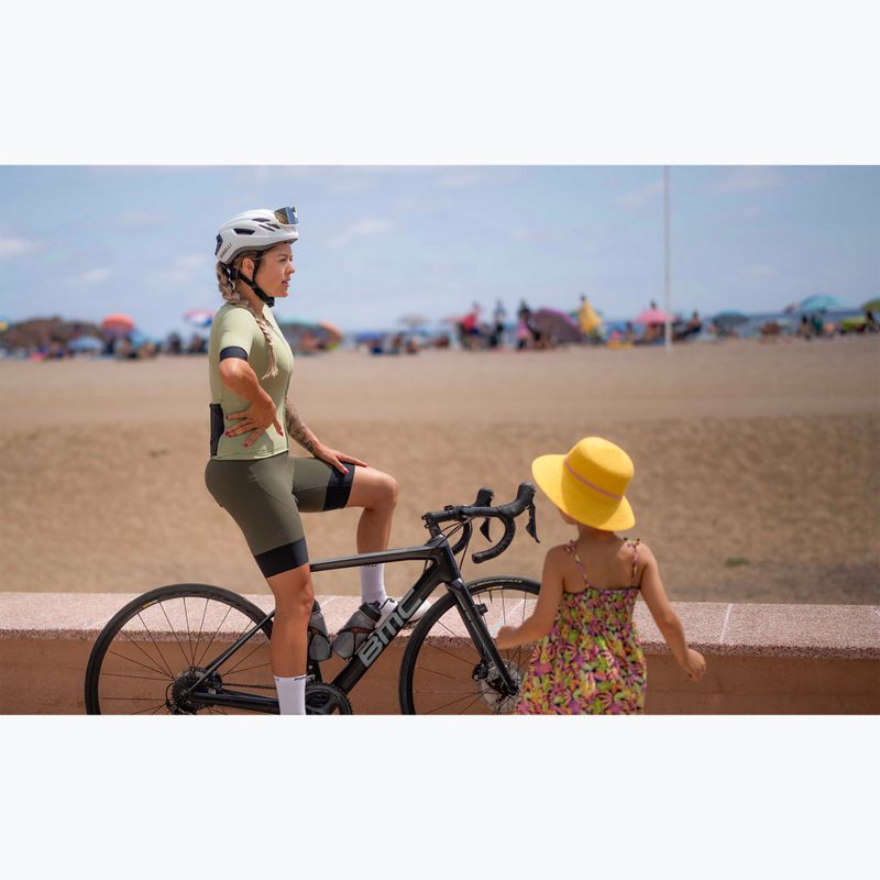 Дамски къси панталони за колоездене Rogelli Signature Bib Short W green 10